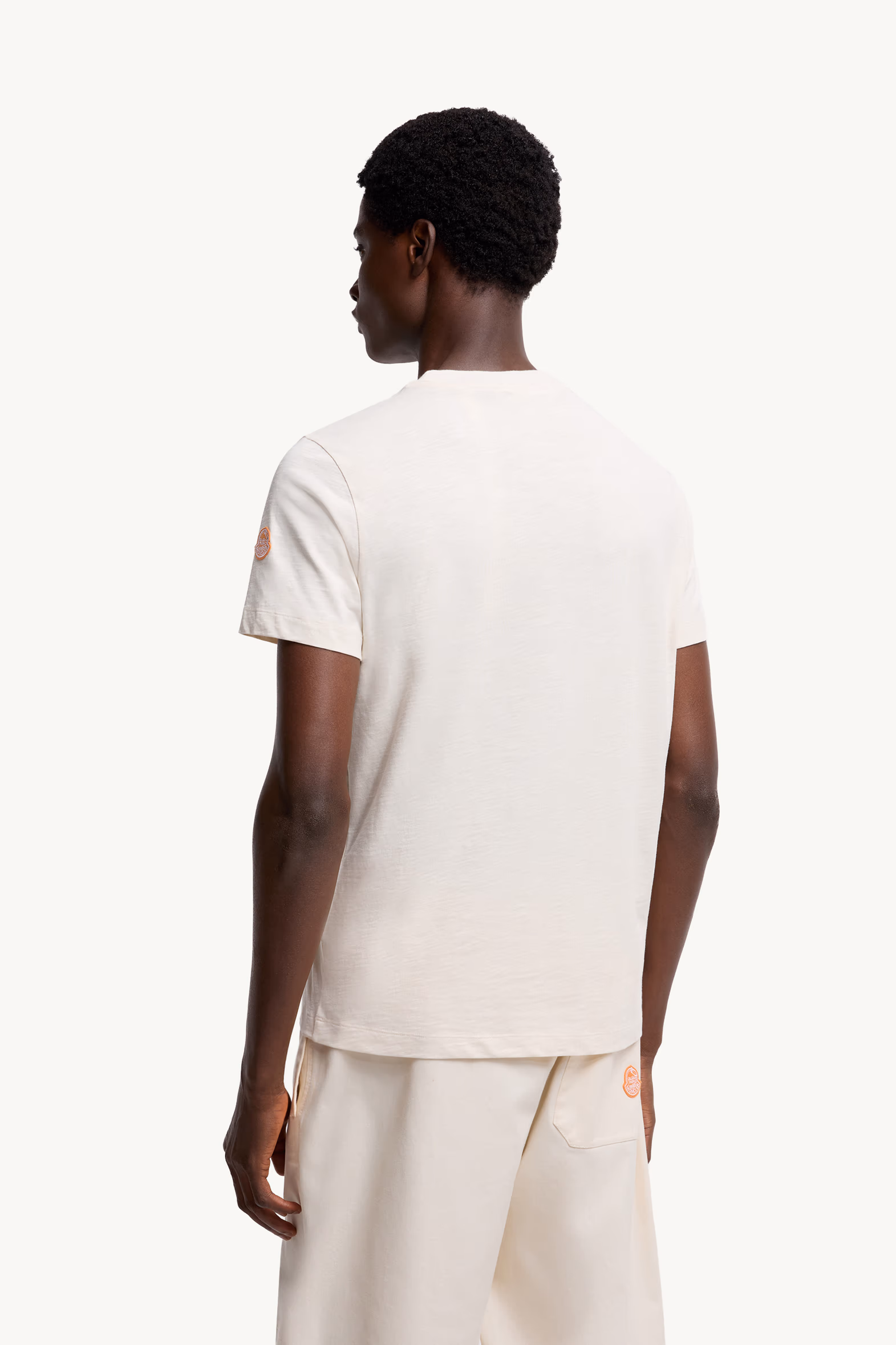 T-shirt en coton Moncler x Gilga Farm Designed by Donald Glover Hommes Blanc Ivoire Moncler 5